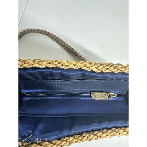 SUN N SAND Woven Jute Rainbow Raffia Bohemian Women’s Crossbody Bag - Picture 11 of 16